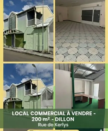 Local commercial 200m carré