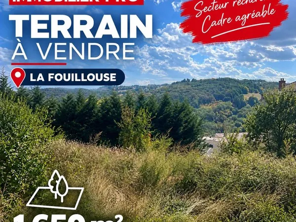 Terrain 1650 m² Saint-Étienne