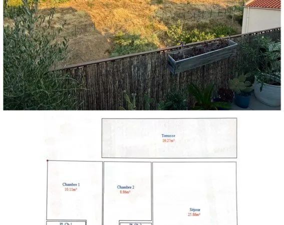T3 67 m² - Terrasse 17 m² - Box - Vue dégagée - Tour Sainte