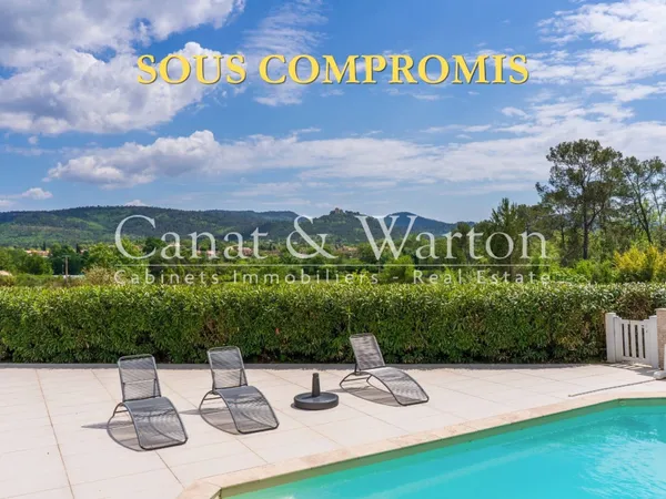 FORCALQUEIRET - ENVIRONNEMENT NATURE - VILLA AVEC PISCINE ET AN