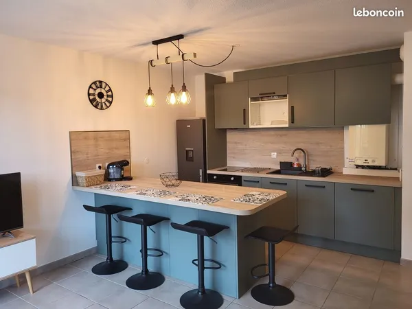 Location appartement t3 meuble avec jardin