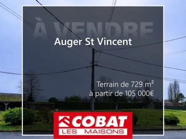 Terrain 729 m² Auger Saint Vincent