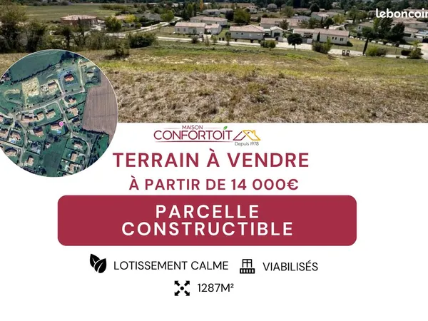 Terrain Constructible à vendre - Casseneuil