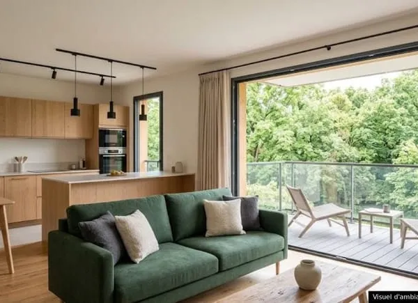 Lumineux Sud-Est pour ce Superbe T4 de 72 m² avec Balcon de 12 m²  Vaulx-en-Velin