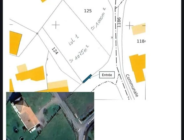 Terrain constructible 2 000 m² divisible - CU opérationnel validé - Orléat (63190)