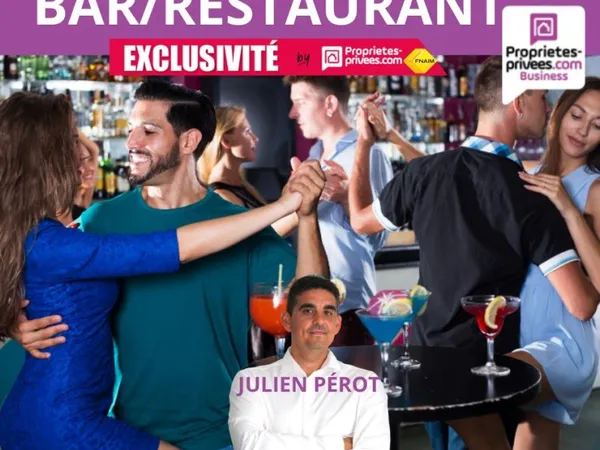 Fonds de commerce bar, restaurant 60 m²