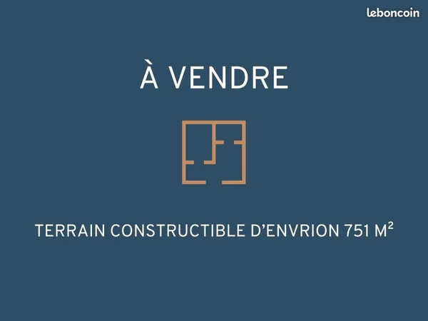 Terrain 751 m² Caudan