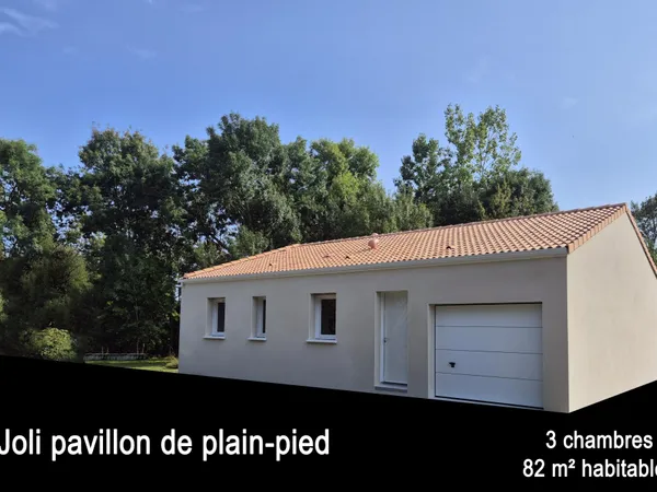 Maison neuve de plain-pied aux normes PMR