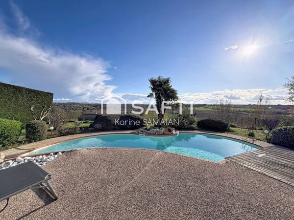 Villa T8 - 322m² - vue Pyrénées piscine Lauzerville