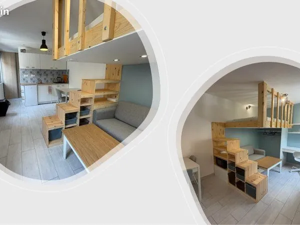 Studio refait à neuf, terrasse privative, dans petite copropriété
