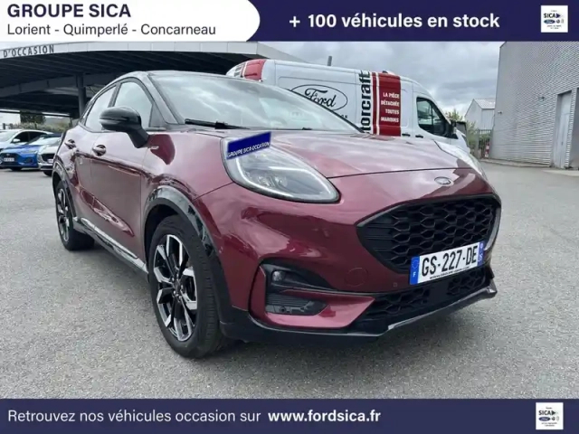 Ford Puma 1.0 flexifuel 125ch s&amp;s mhev st-line x vivid ruby edition — photo 17