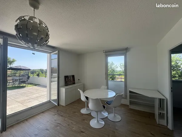 T2 meublé avec grande terrasse et vue Pyrénées - Toulouse Pouvourville