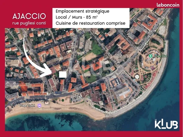 Local 85 m² Ajaccio