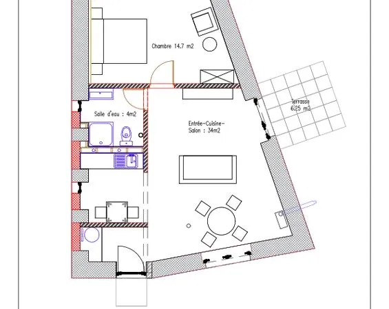Appartement meublé 53 m² — bail 1 an renouvelable ou mensuel — Disponible 1er septembre 2026