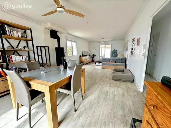 Maison plain-pied 103 m² - 3 chambres - jardin - véranda - grand garage