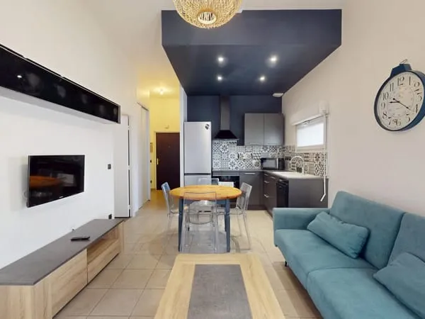 T2 meublé avec jardin