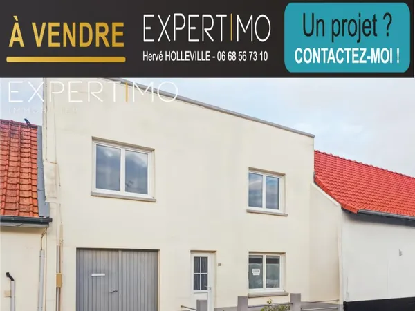 Vends maison de ville - 93 m² - 5 pièces, 3 chambres - Rue 80120