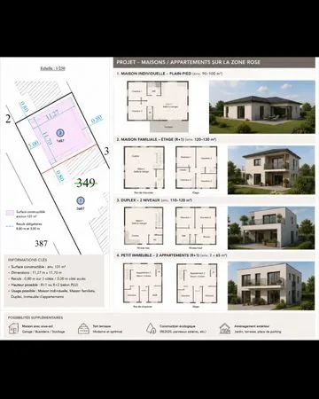 Terrain constructible à vendre - 55 000