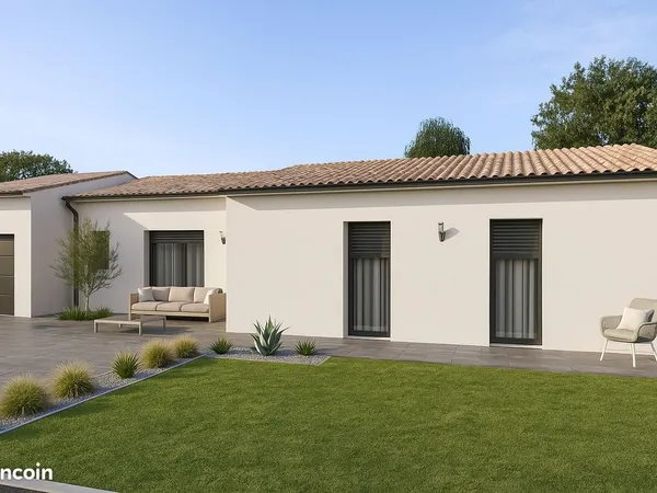 Maison de 83.85 m² sur un terrain de 600 m² à SAINT-LEGER-SOUS-CHOLET en MAINE-ET-LOIRE (49)