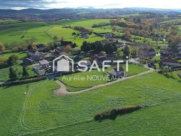 Terrain constructible et viabilisé - 983 m²