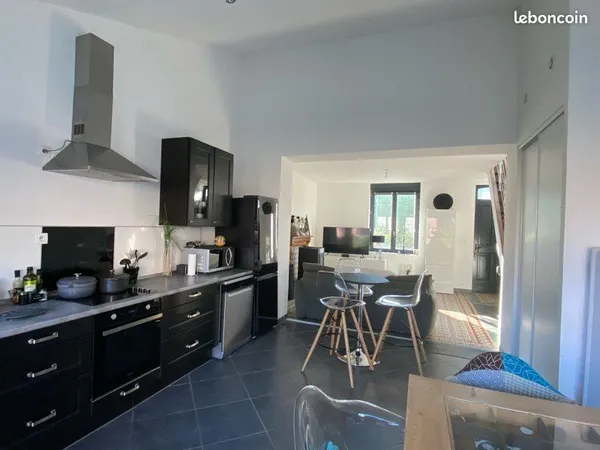 Maison 96 m² rénovée - Lorgies - 3 chambres + bureau - jardin 200 m²