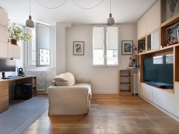 Appartement optimisé par architecte au métro Goncourt