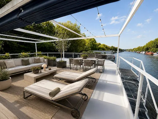 Péniche 250 m²