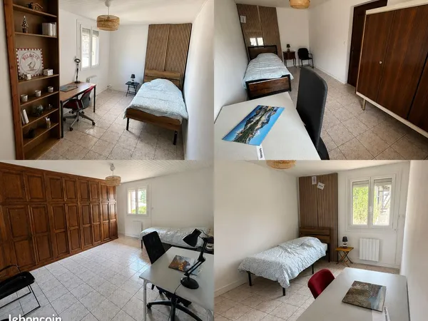 4 chambres de 11 à 19 m2 (de 410 à 470 CC) encore dispo dans maison individuelle à Fontaine (proche 