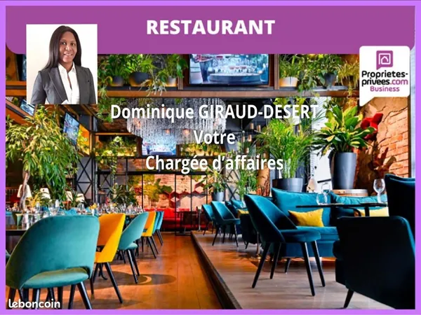 Fonds de commerce restaurant 170 m²