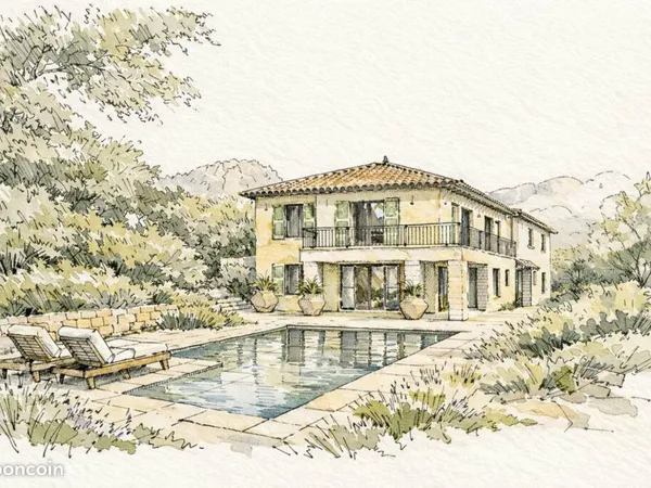 Vence beau terrain avec permis de construire