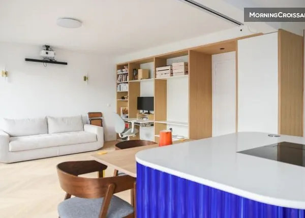 Grand T2 lumineux, balcon et clim