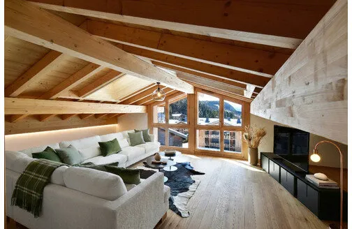 Prestigieux T3 pièces avec cabine et grand balcon - Les Gets