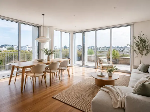 ** T3 - ETAGE ELEVE + TERRASSE 15m2 PLEIN SUD + Proche Ligne 13