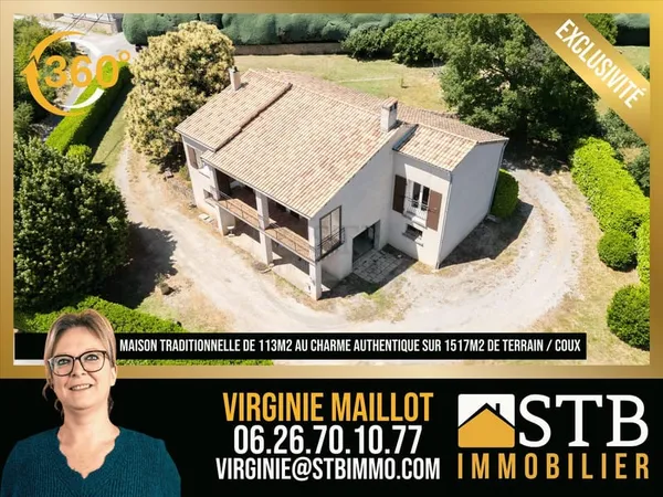 Maison traditionnelle au charme authentique et calme absolu