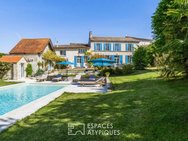 Ancien domaine viticole réhabilité en propriété de charme avec activité de gites