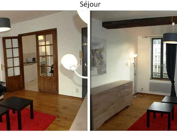 Meublé -- F1 30m2 + Terrasse 15m2 -- Parfait état -- Valenciennes hyper centre