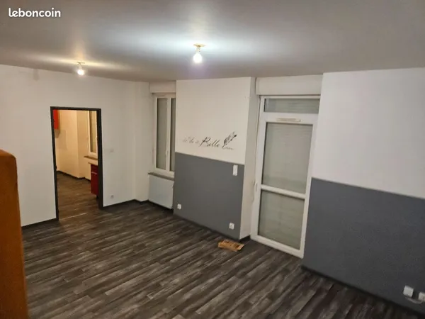 F5 roanne 42300 centre duplex rdc-1e etage garage et parking