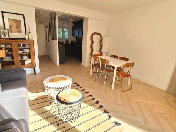 Maison rénovée 64 m² avec jardin et garage, Plan des 4 seigneurs
