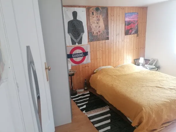Loue 44m², chambre avec salle de douche wc pièce de vie avec espace cuisine