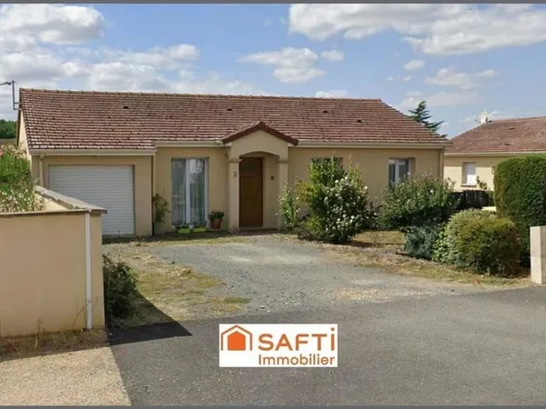 BUXEUIL ST JACQUES - Plain pied 3ch + Jardin