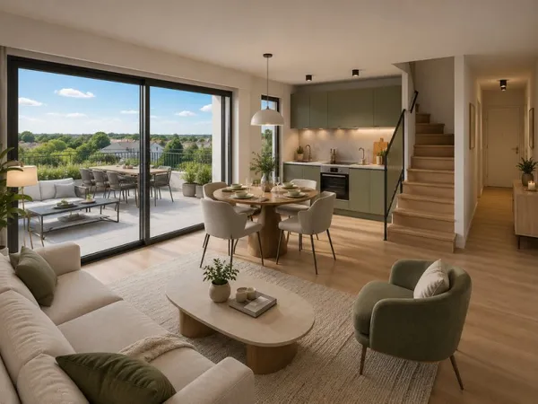 Grande terrasse vue forêt et LIVRAISON RAPIDE