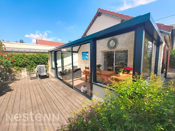 Maison Plain Pied Ermont 5 pièce(s) 82m² avec véranda, terrasse, jardin, cave et garage