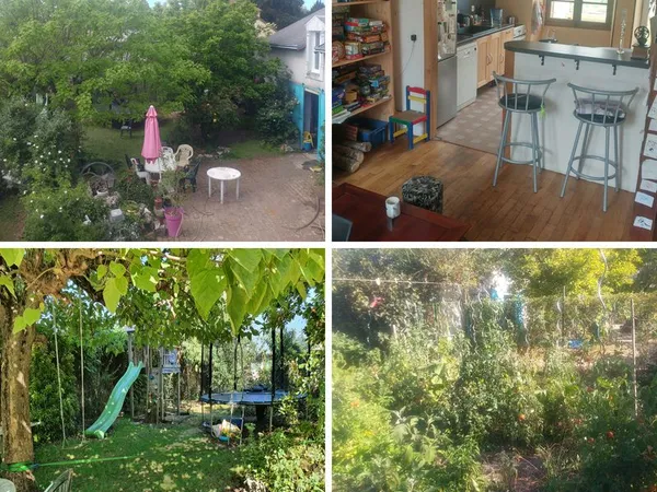 Maison partagée écolo Châteauroux centre avec cheminée et jardin (+ potager)