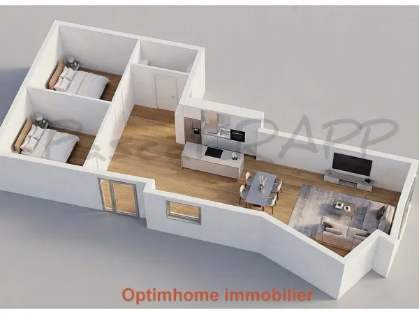 Appartement à rénover 3 pièces LE CAP D'AGDE (34)