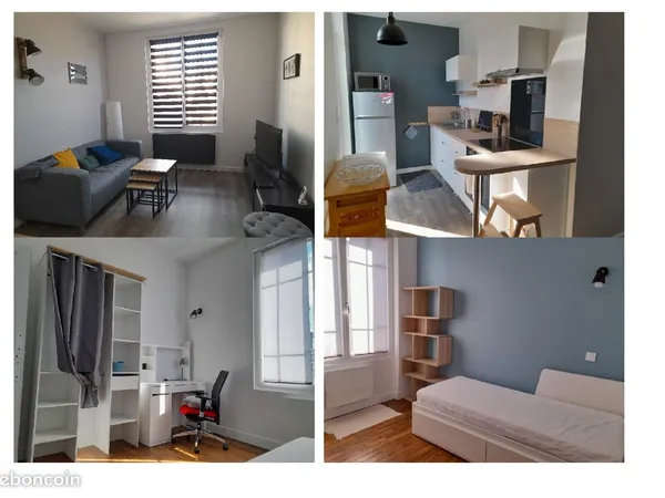 Co-Location Maison individuelle meublée de 2 chambres des années 30, secteur rue des Noës, avec cour