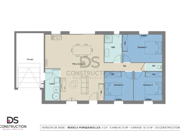Maison neuve 5 pièces 90 m²