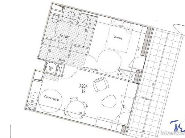 Appartement 2 pièces 40 m²