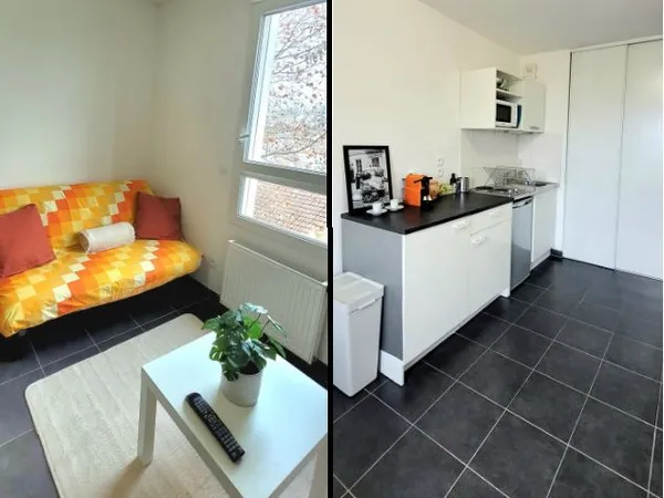 Studio de 21 m2 - Quartier Jules Guesde - à moins de 10 min à pied du métro D