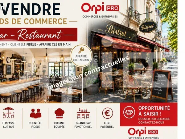 Fonds de commerce 300 m²