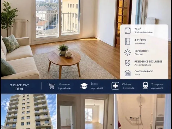 Appartement Melun 78m2